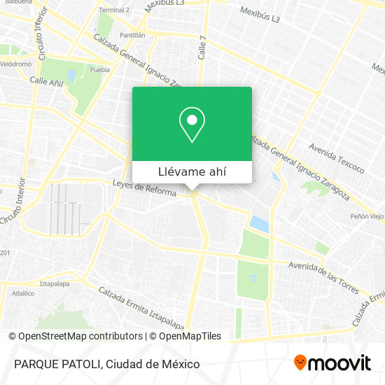 Mapa de PARQUE PATOLI