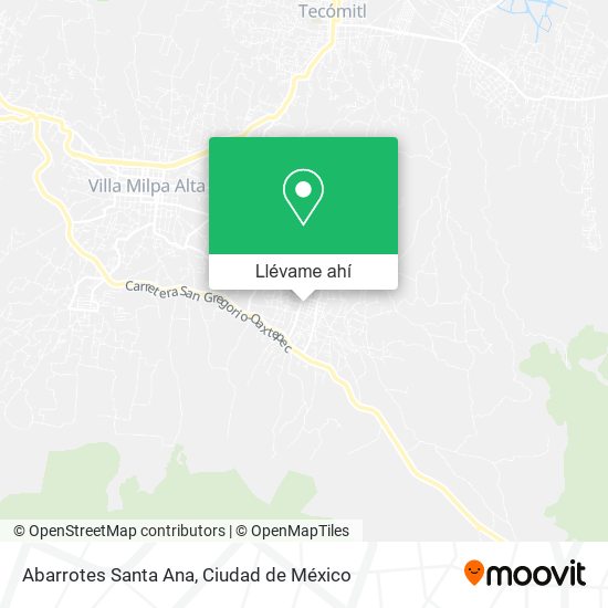 Mapa de Abarrotes Santa Ana