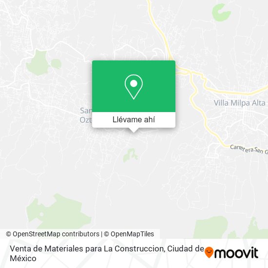 Mapa de Venta de Materiales para La Construccion