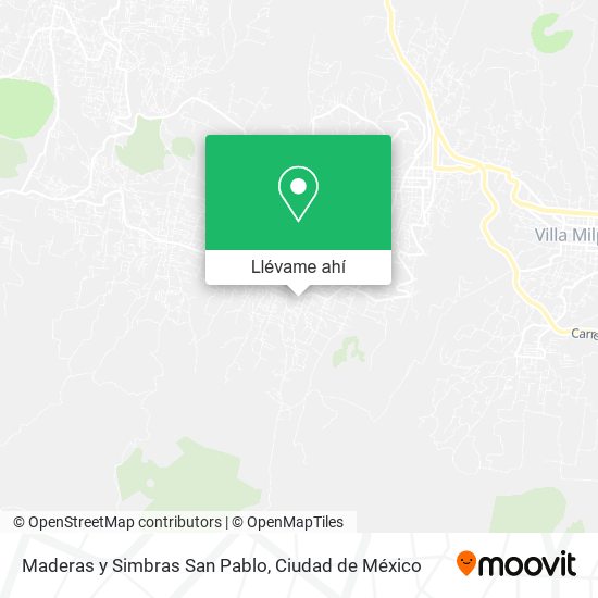 Mapa de Maderas y Simbras San Pablo