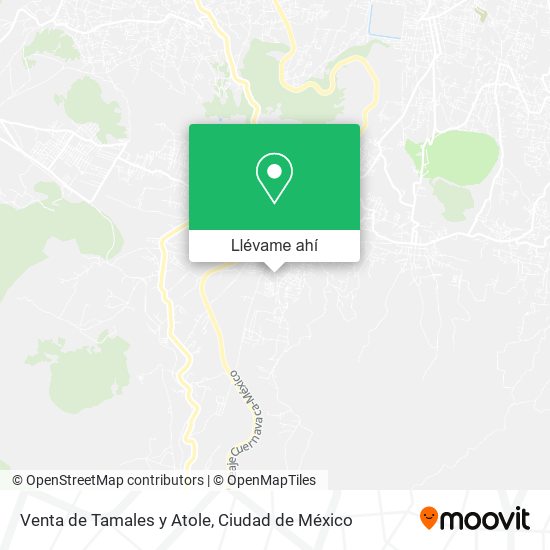 Mapa de Venta de Tamales y Atole