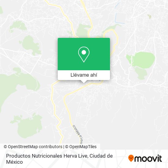 Mapa de Productos Nutricionales Herva Live