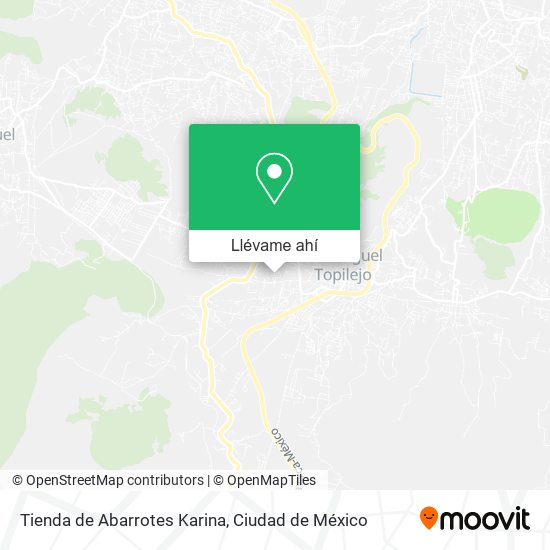 Mapa de Tienda de Abarrotes Karina