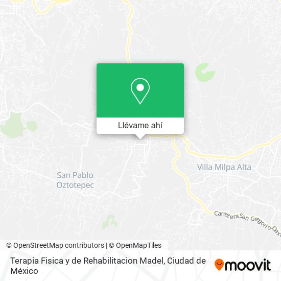 Mapa de Terapia Fisica y de Rehabilitacion Madel