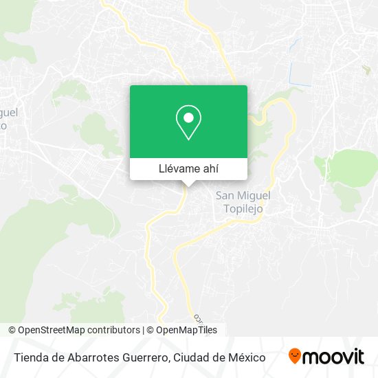 Mapa de Tienda de Abarrotes Guerrero