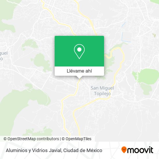 Mapa de Aluminios y Vidrios Javial