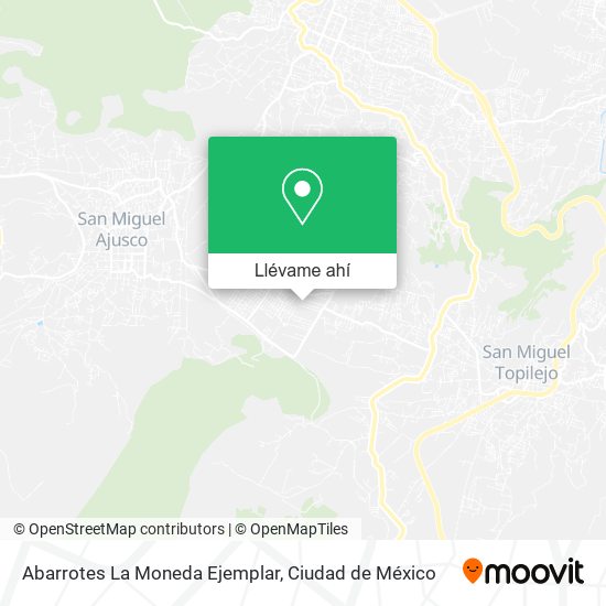 Mapa de Abarrotes La Moneda Ejemplar