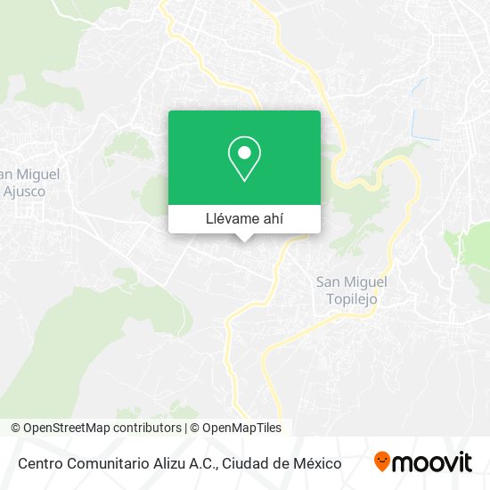 Mapa de Centro Comunitario Alizu A.C.