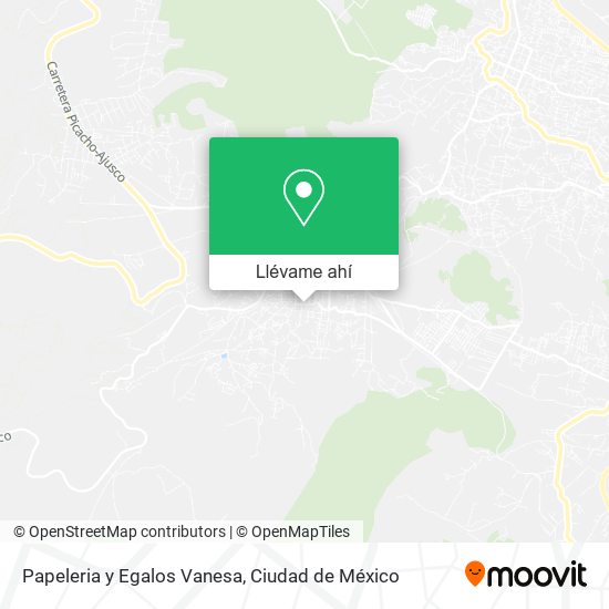 Mapa de Papeleria y Egalos Vanesa