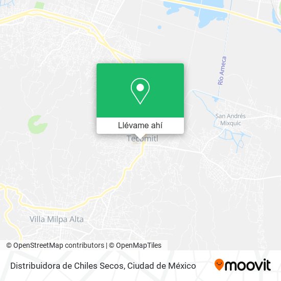 Mapa de Distribuidora de Chiles Secos