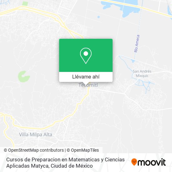 Mapa de Cursos de Preparacion en Matematicas y Ciencias Aplicadas Matyca