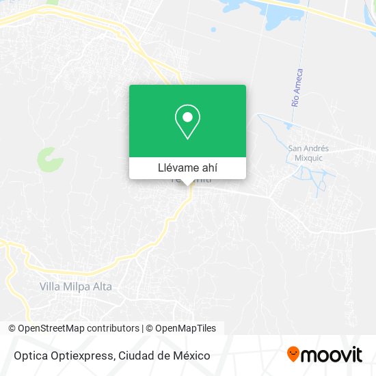 Mapa de Optica Optiexpress