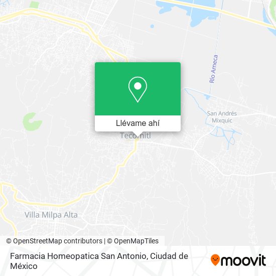 Mapa de Farmacia Homeopatica San Antonio
