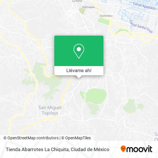 Mapa de Tienda Abarrotes La Chiquita