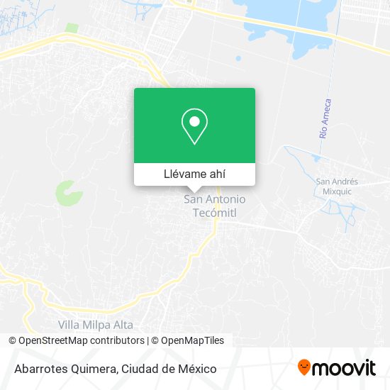 Mapa de Abarrotes Quimera