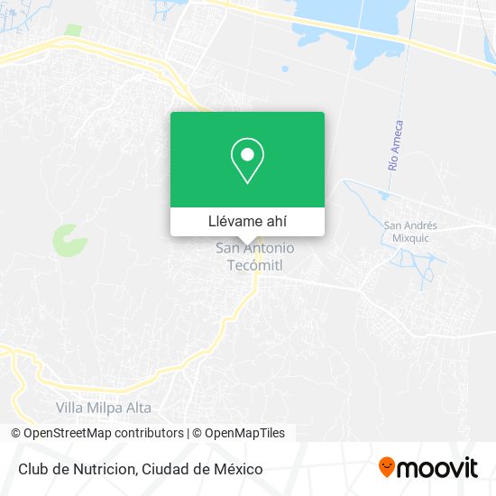 Mapa de Club de Nutricion