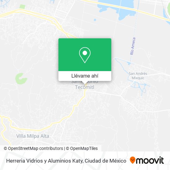 Mapa de Herreria Vidrios y Aluminios Katy
