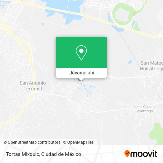 Mapa de Tortas Mixquic