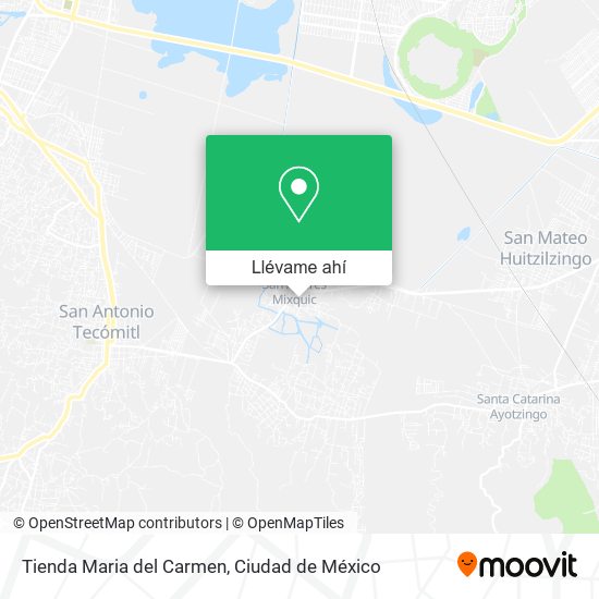 Mapa de Tienda Maria del Carmen