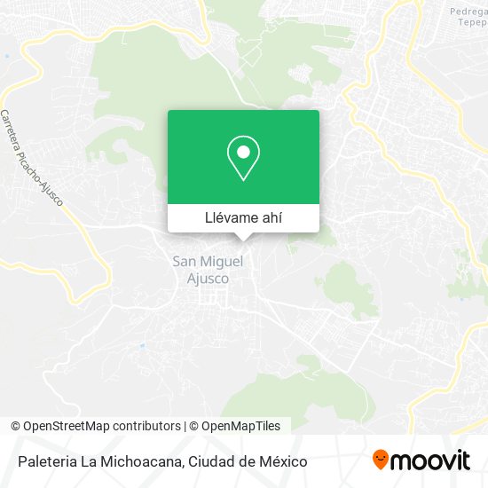 Mapa de Paleteria La Michoacana