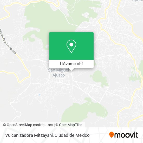 Mapa de Vulcanizadora Mitzayani