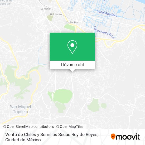 Mapa de Venta de Chiles y Semillas Secas Rey de Reyes