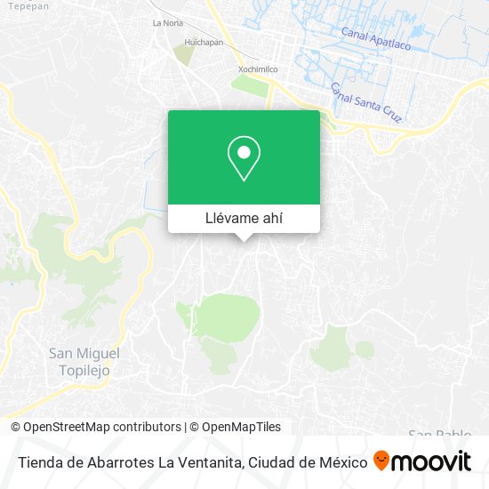 Mapa de Tienda de Abarrotes La Ventanita