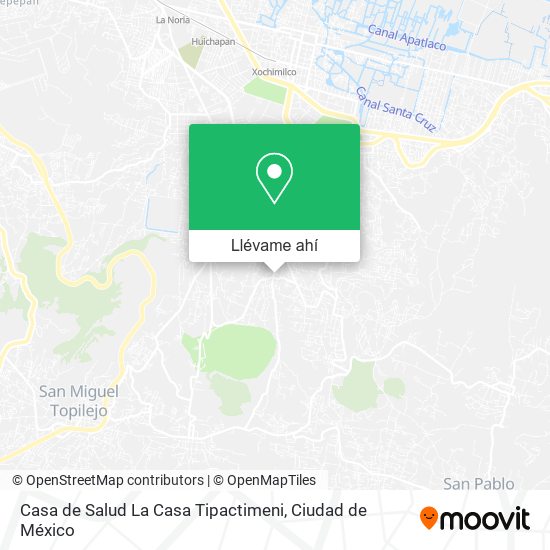 Mapa de Casa de Salud La Casa Tipactimeni