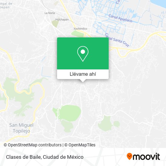 Mapa de Clases de Baile