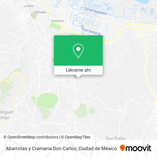 Mapa de Abarrotes y Cremeria Don Carlos