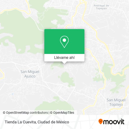 Mapa de Tienda La Cuevita