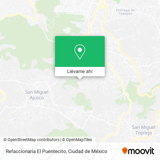 Mapa de Refaccionaria El Puentecito