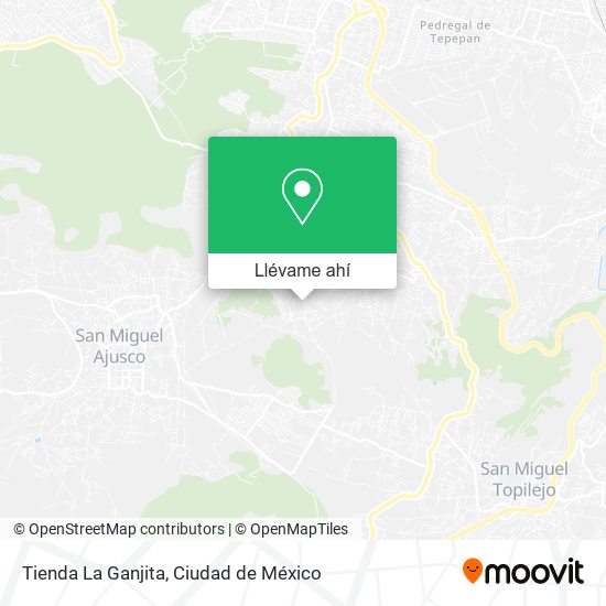 Mapa de Tienda La Ganjita