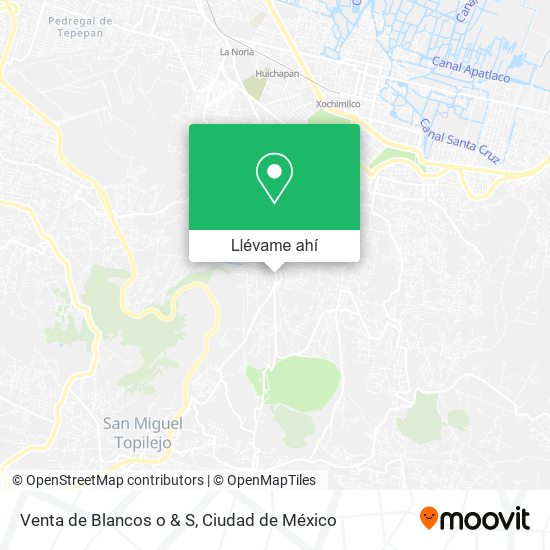 Mapa de Venta de Blancos o & S