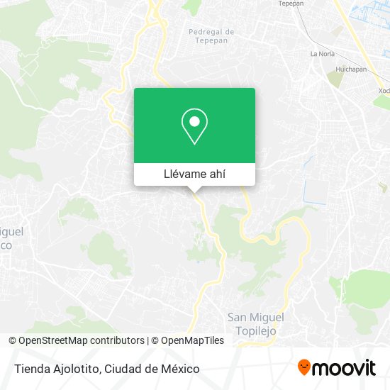 Mapa de Tienda Ajolotito