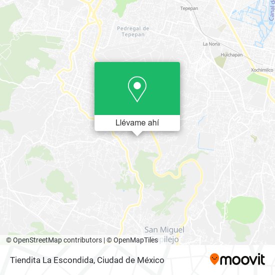 Mapa de Tiendita La Escondida