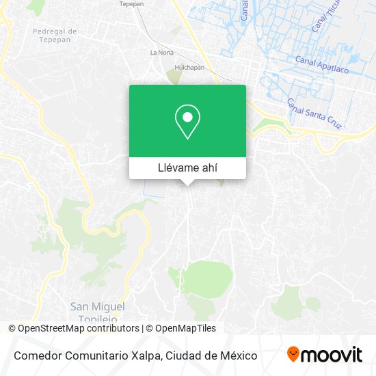 Mapa de Comedor Comunitario Xalpa