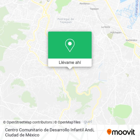 Mapa de Centro Comunitario de Desarrollo Infantil Andi