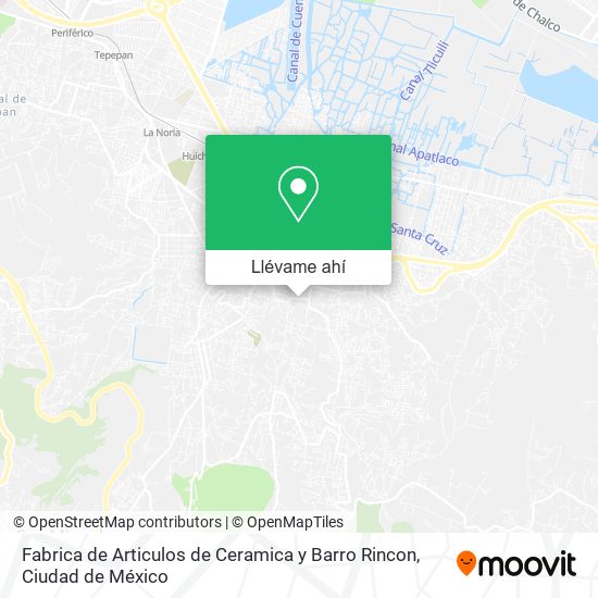 Mapa de Fabrica de Articulos de Ceramica y Barro Rincon