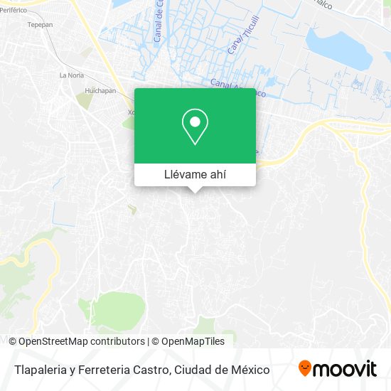 Mapa de Tlapaleria y Ferreteria Castro