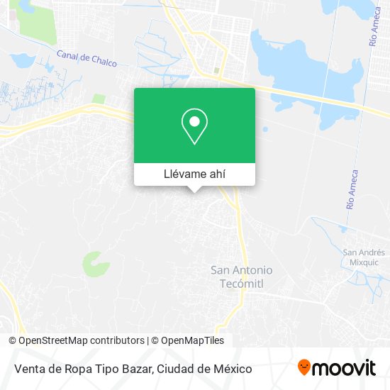 Mapa de Venta de Ropa Tipo Bazar