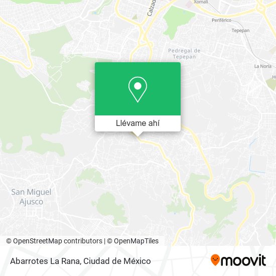 Mapa de Abarrotes La Rana
