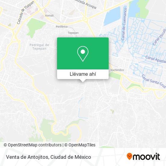 Mapa de Venta de Antojitos