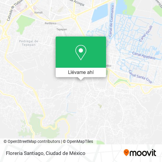 Mapa de Floreria Santiago