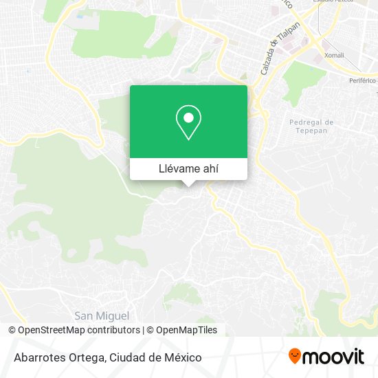 Mapa de Abarrotes Ortega