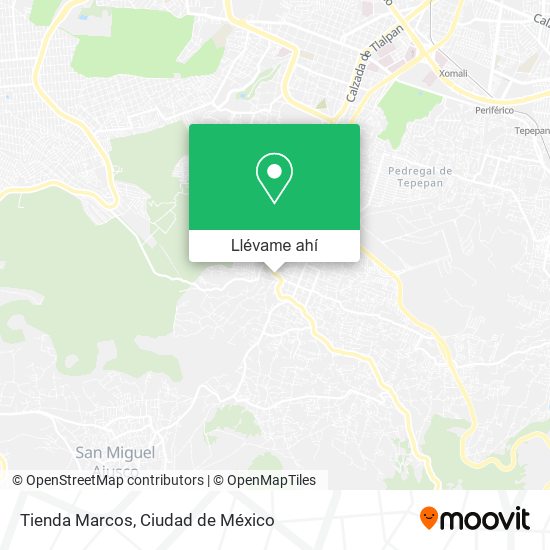 Mapa de Tienda Marcos