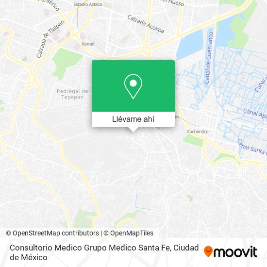 Mapa de Consultorio Medico Grupo Medico Santa Fe