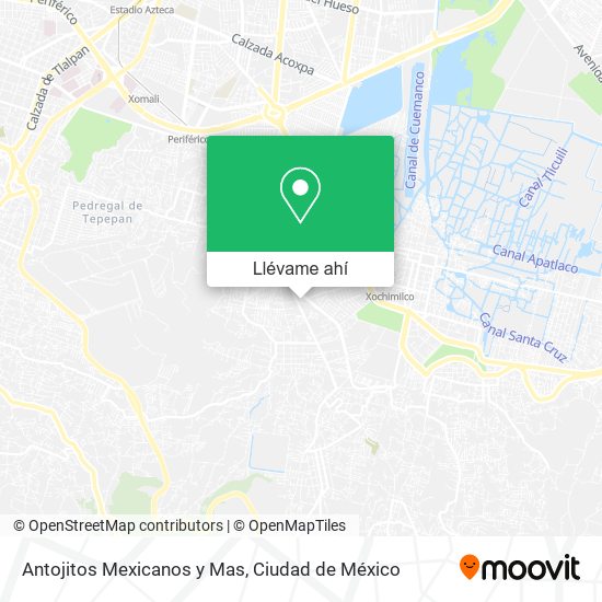 Mapa de Antojitos Mexicanos y Mas