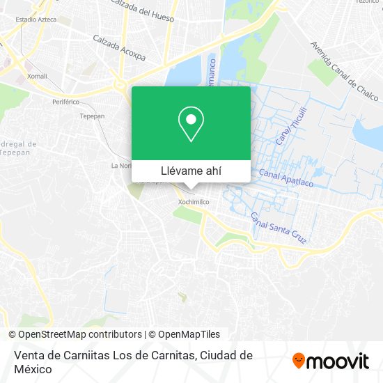 Mapa de Venta de Carniitas Los de Carnitas