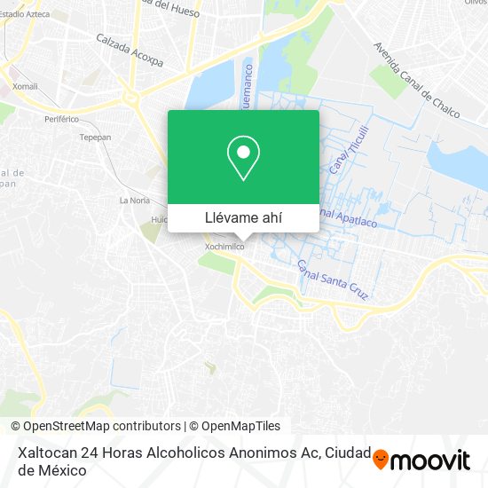 Mapa de Xaltocan 24 Horas Alcoholicos Anonimos Ac